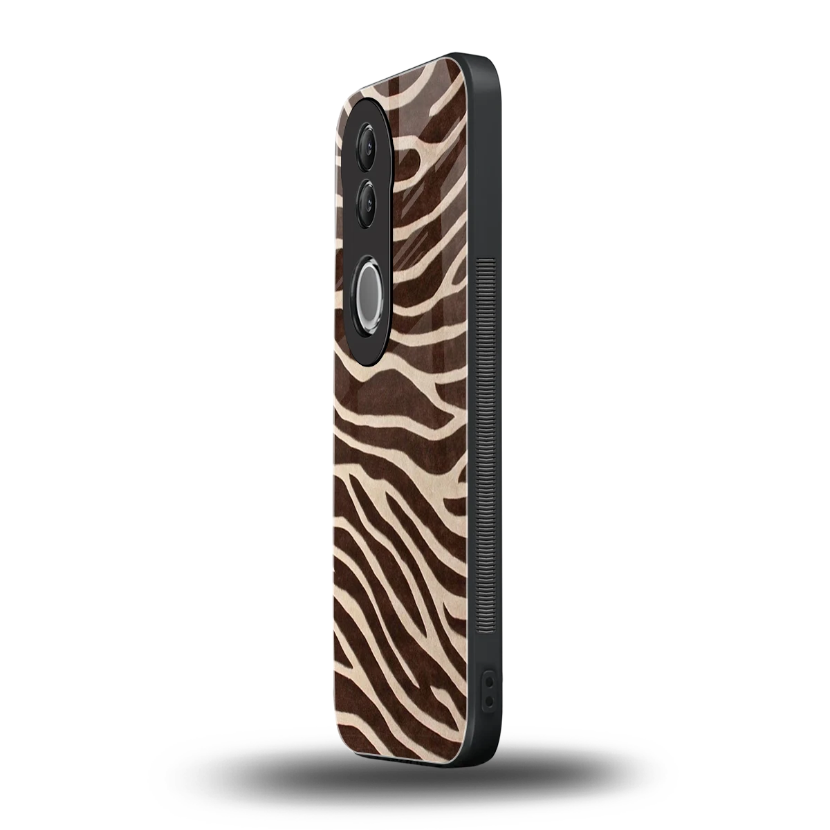 Mocha Swirls vivo v50 mobile cover | shockproof glass phone case