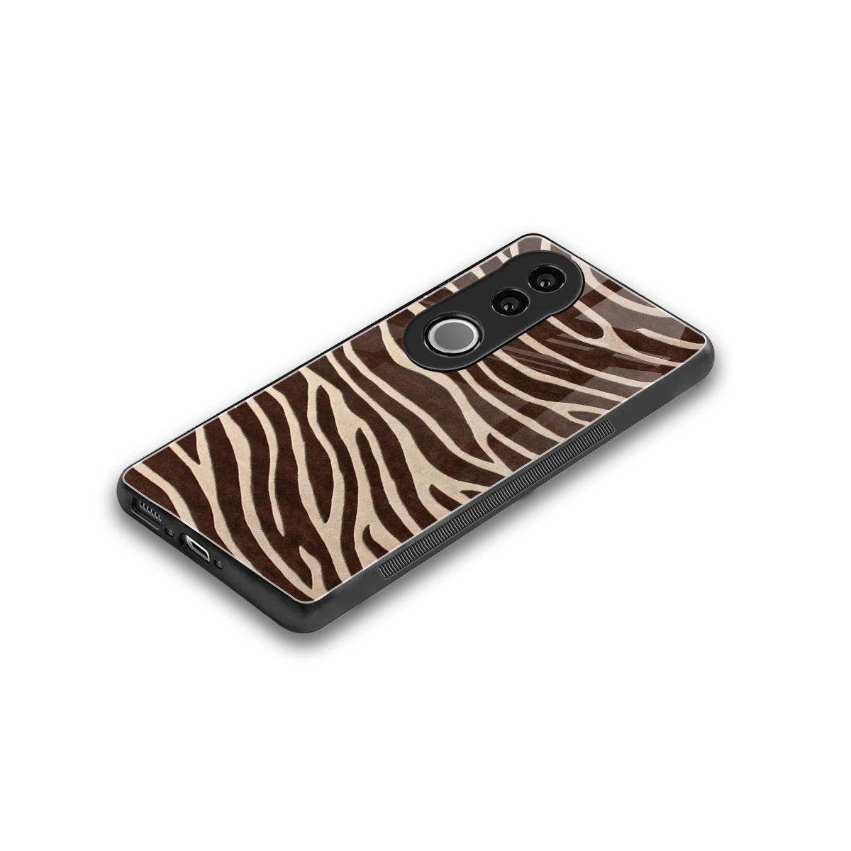 Mocha Swirls stylish phone case for vivo v50 | glossy glass and slim fit