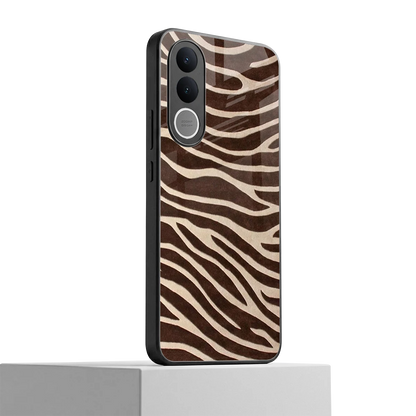 Mocha Swirls vivo v70 fe mobile cover | shockproof glass phone case
