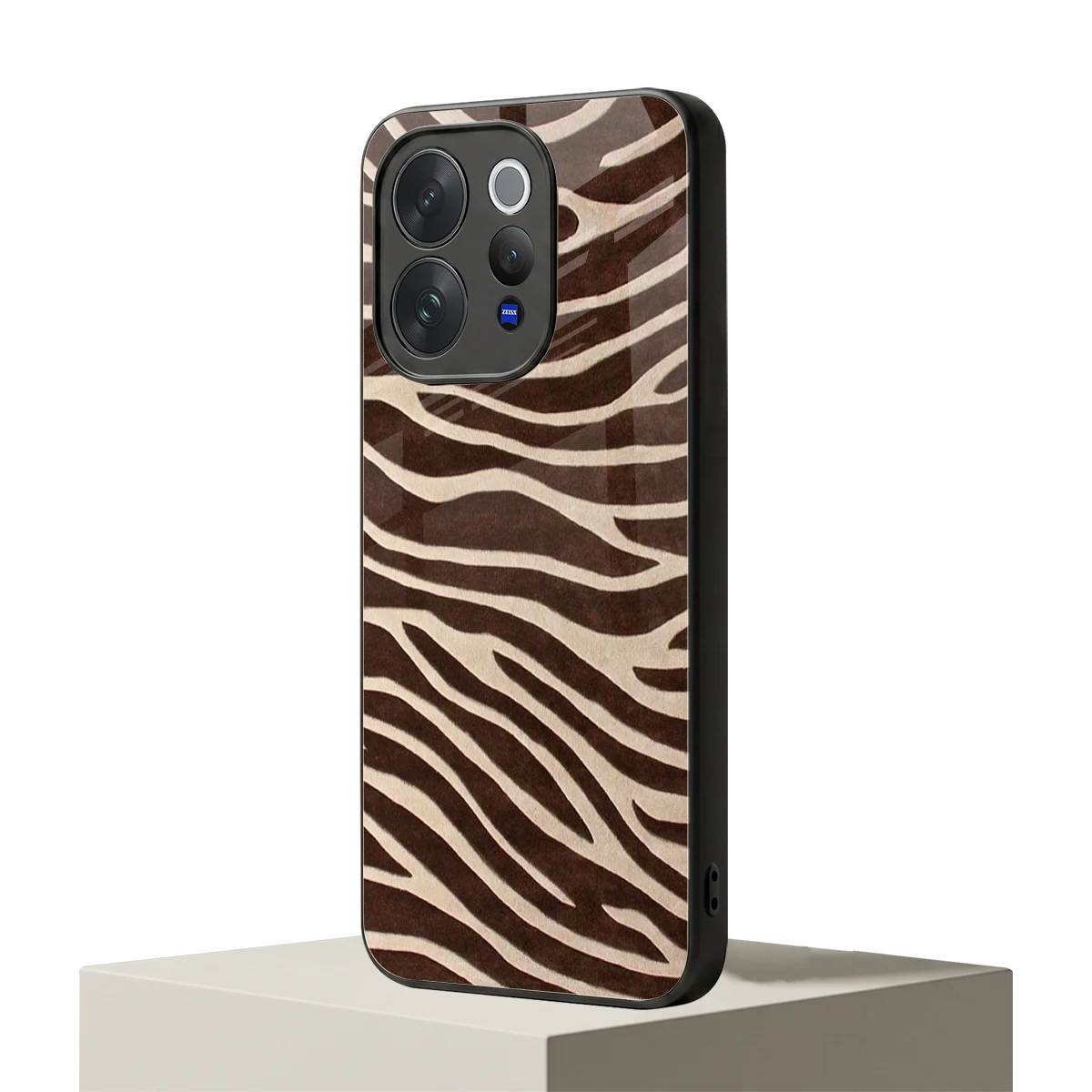 Mocha Swirls vivo v70 elite mobile cover | shockproof glass phone case