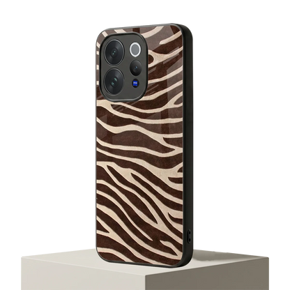 Mocha Swirls vivo v70 elite mobile cover | shockproof glass phone case