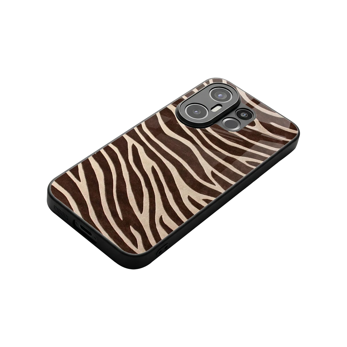Mocha Swirls stylish phone case for vivo x200 fe | glossy glass and slim fit