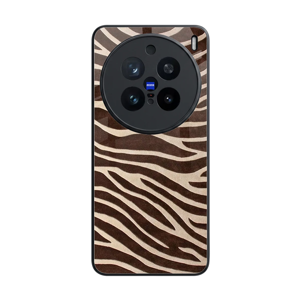 Mocha Swirls back phone cover | glass case for vivo x200 pro