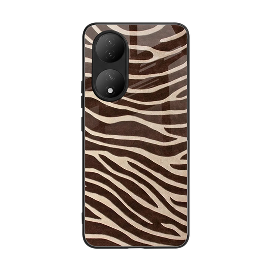 Mocha Swirls back phone cover | glass case for Vivo-y100