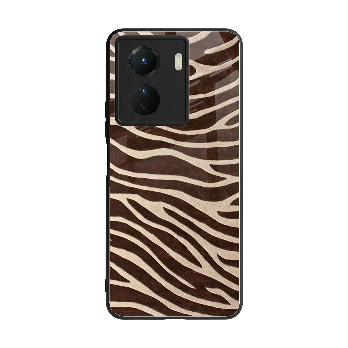 Mocha Swirls back phone cover | glass case for vivo y16