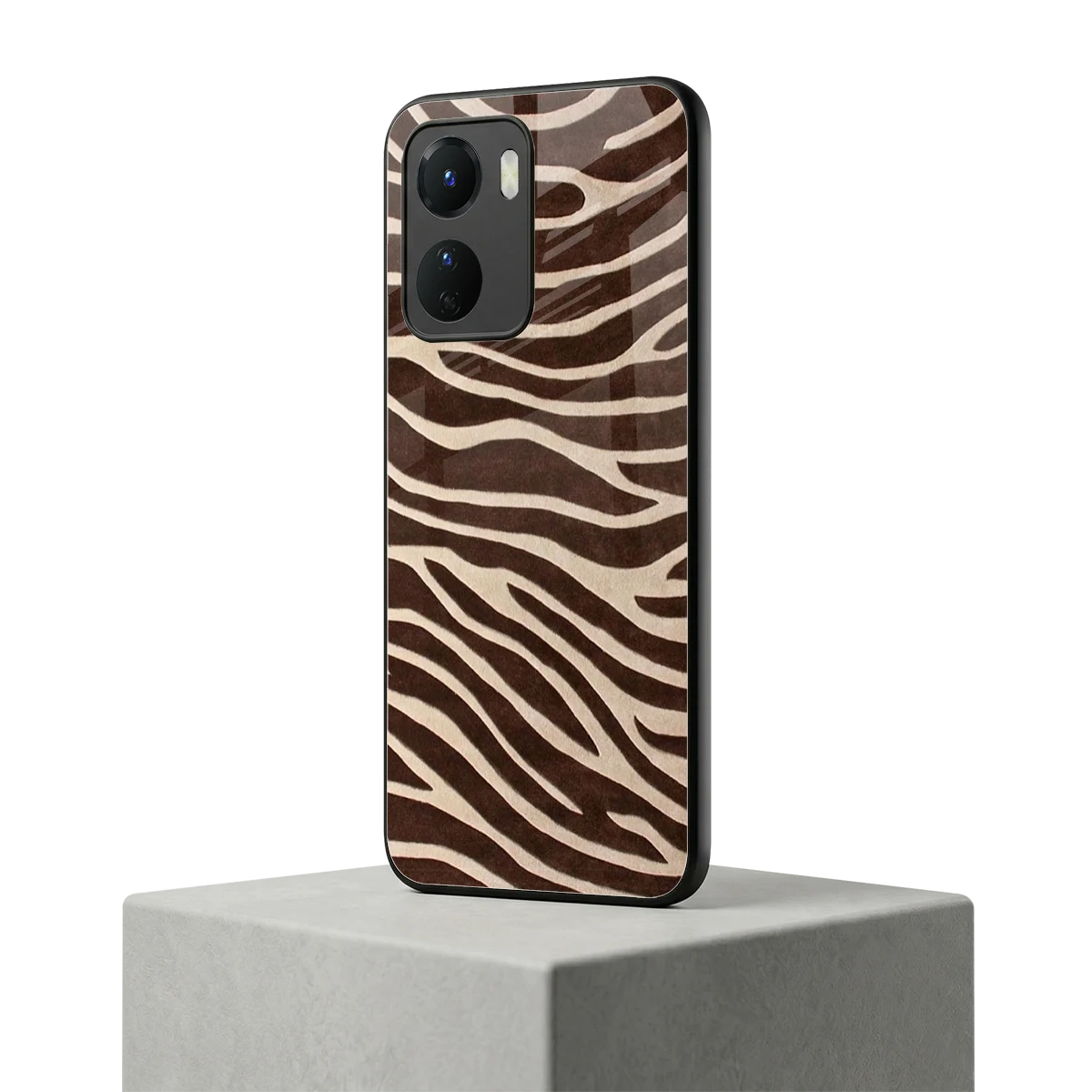 Mocha Swirls vivo y16 mobile cover | shockproof glass phone case