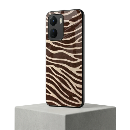 Mocha Swirls vivo y16 mobile cover | shockproof glass phone case