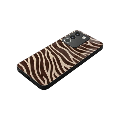 Mocha Swirls stylish phone case for vivo y200 5g | glossy glass and slim fit