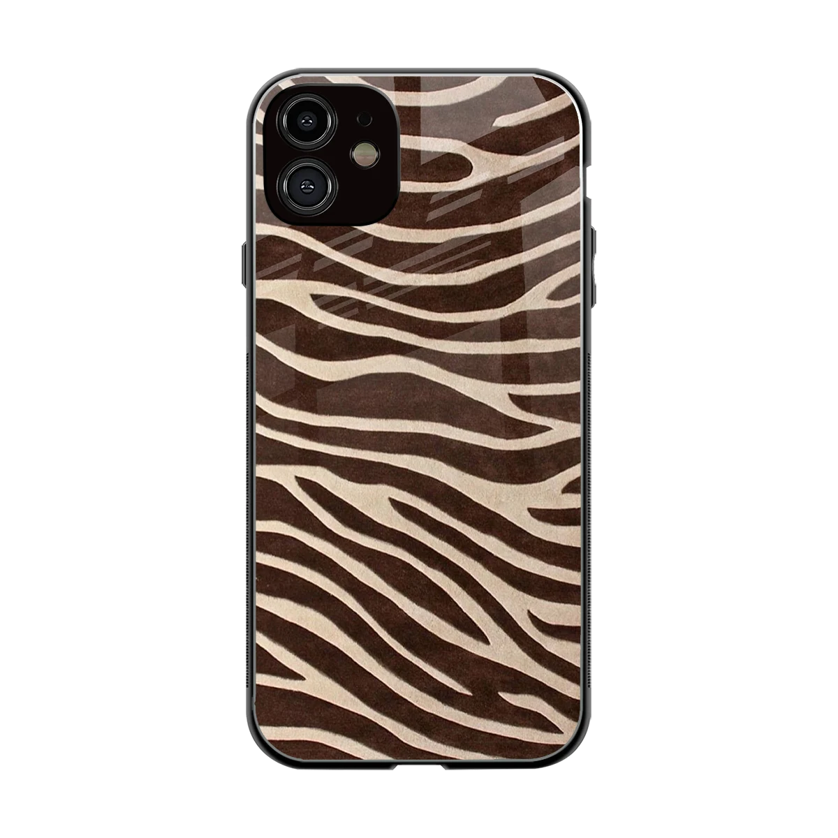 Mocha Swirls back phone cover | glass case for iphone 12