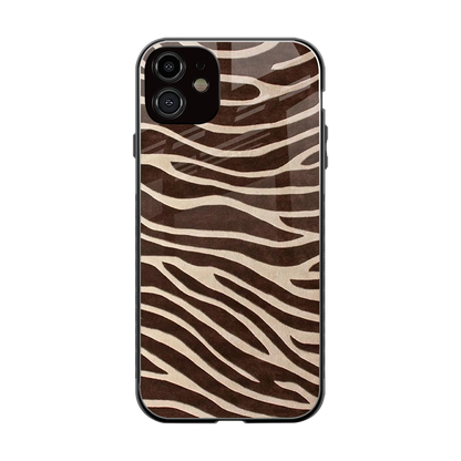 Mocha Swirls back phone cover | glass case for iphone 12