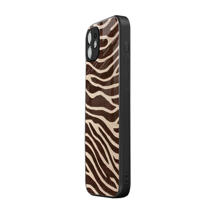 Mocha Swirls iphone 12 mobile cover | shockproof glass phone case