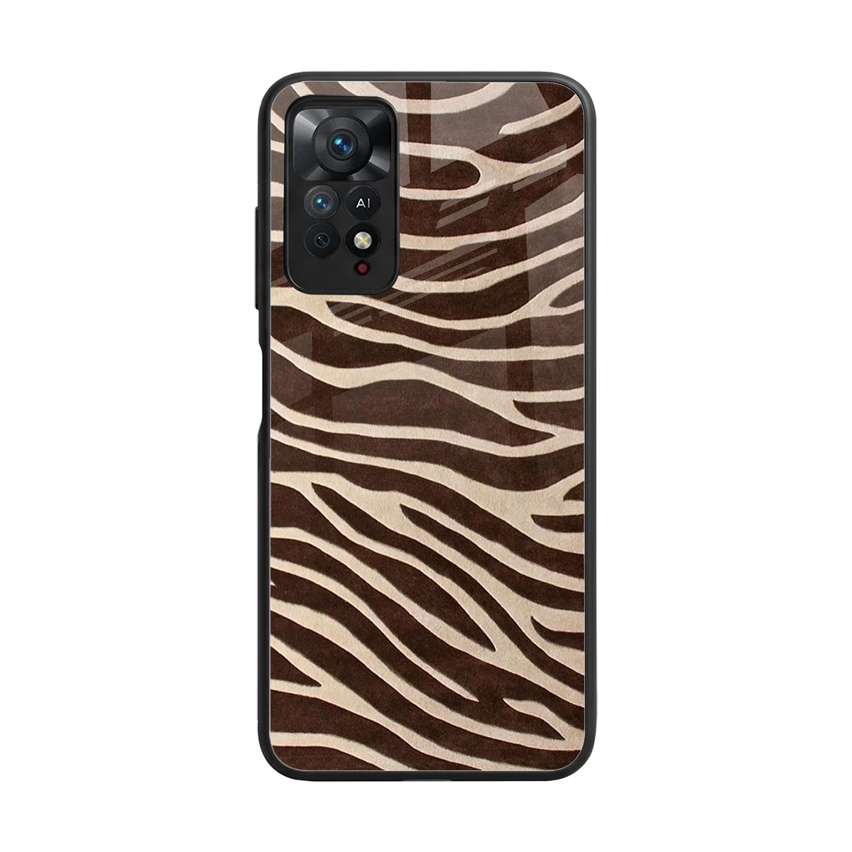 Mocha Swirls back phone cover | glass case for redmi note 11 pro