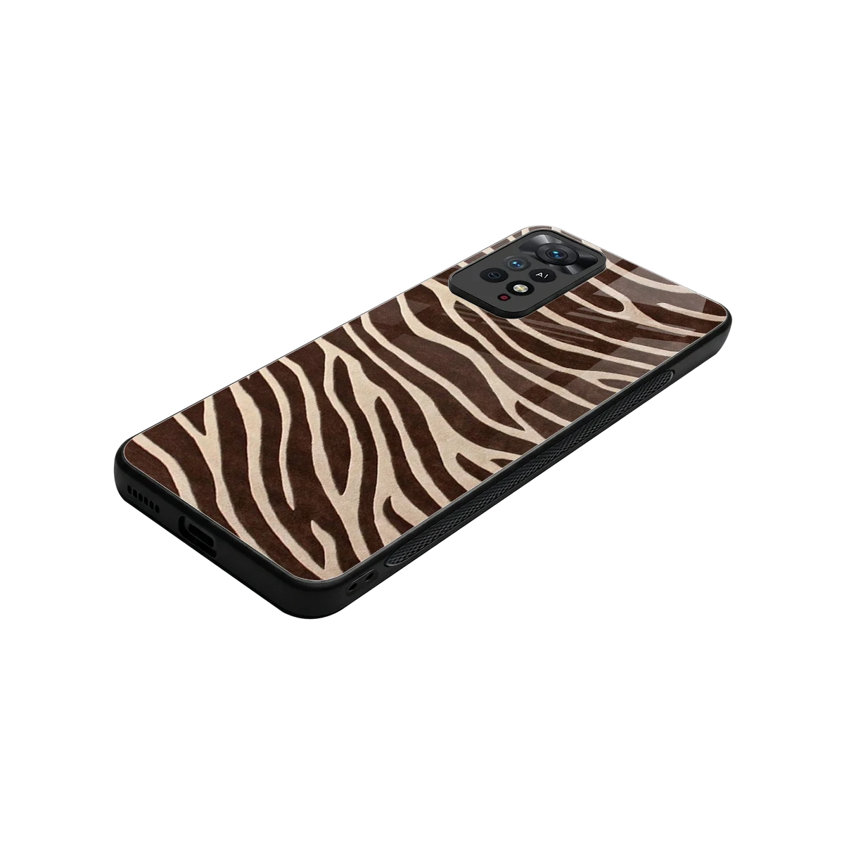 Mocha Swirls stylish phone case for redmi note 11 pro | glossy glass and slim fit