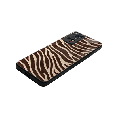 Mocha Swirls stylish phone case for redmi note 11 pro | glossy glass and slim fit