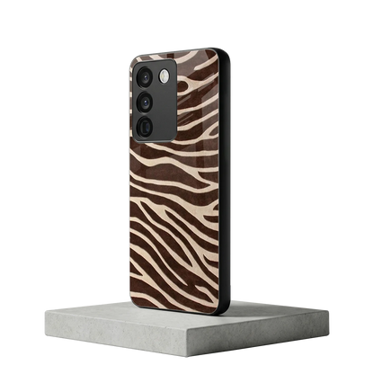 Mocha Swirls vivo y200 5g mobile cover | shockproof glass phone case