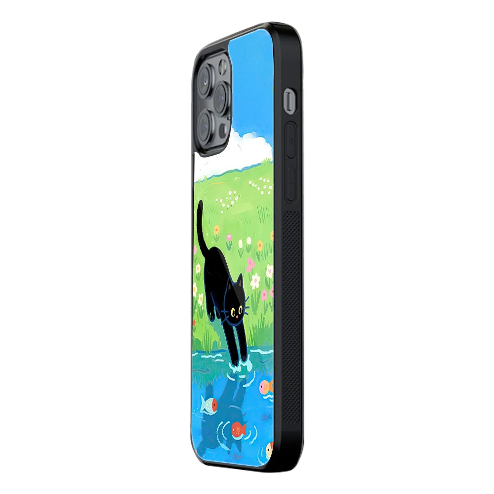 Trendy Glass Back Mobile Case for iPhone, Samsung, Redmi, OnePlus, Google Pixel, Motorola