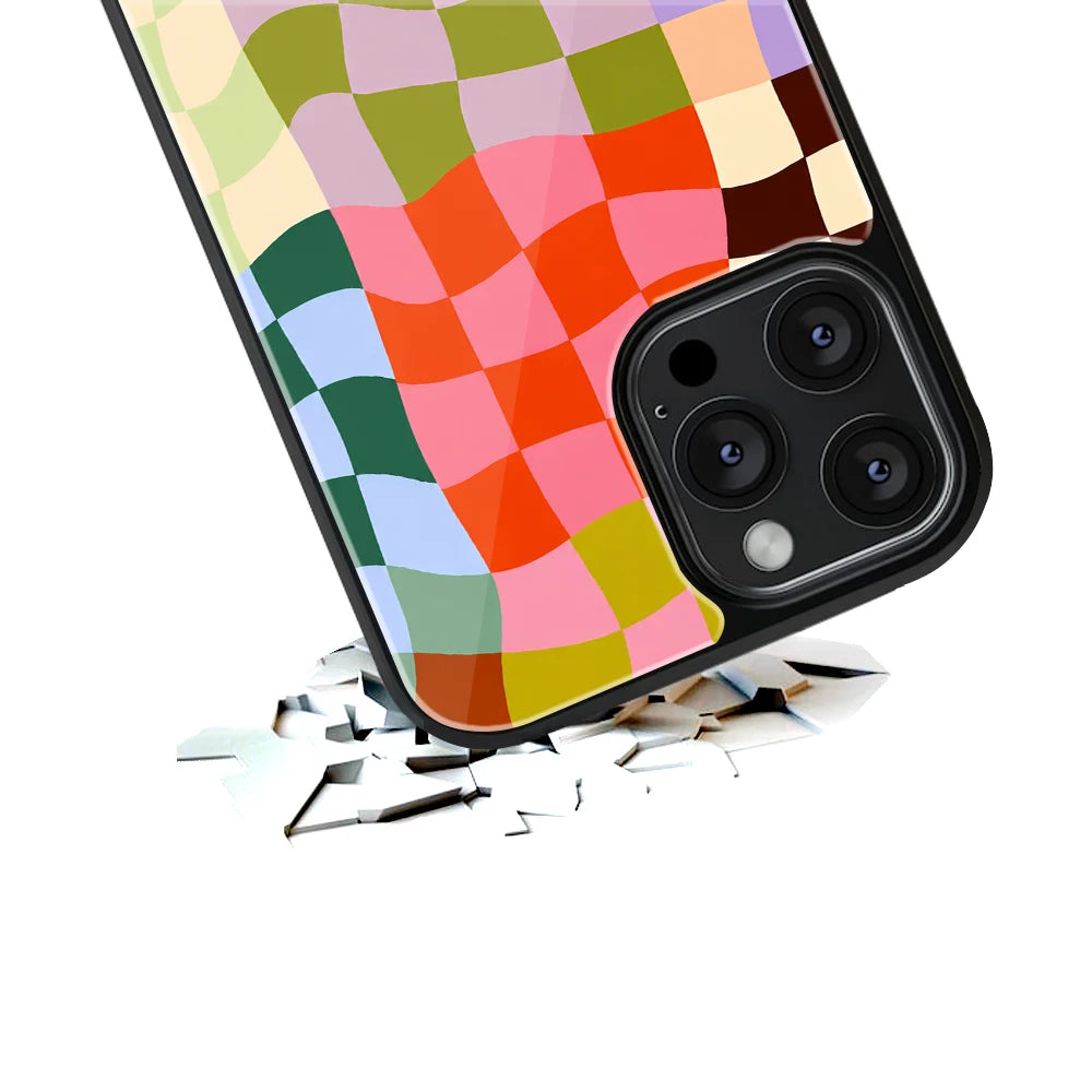 Durable Glass Back Mobile Case for iPhone, Samsung, OnePlus, Google Pixel, Redmi, Vivo, Oppo