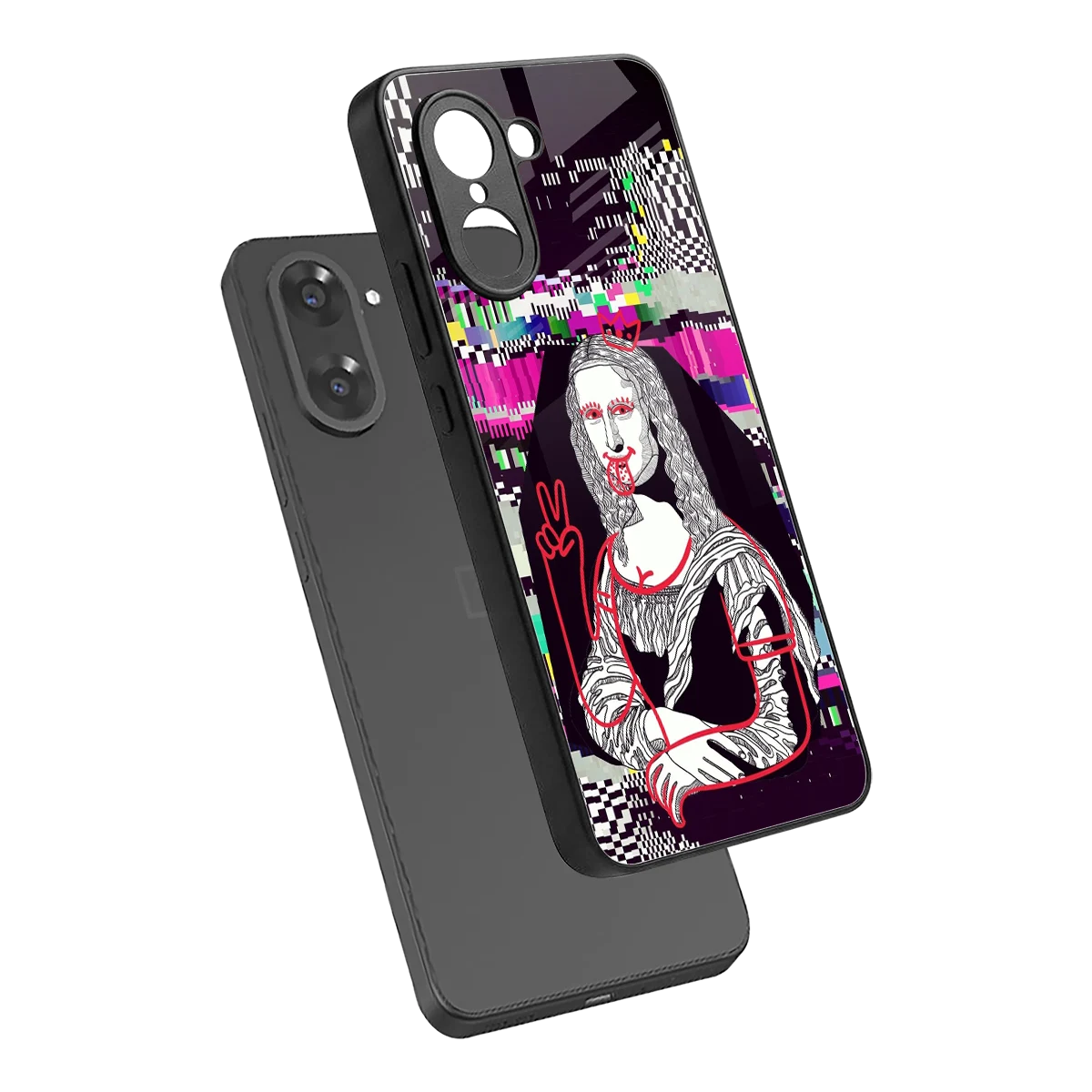 Mona Remix sleek oneplus nord ce5 5g cover with tempered glass back and TPU edges