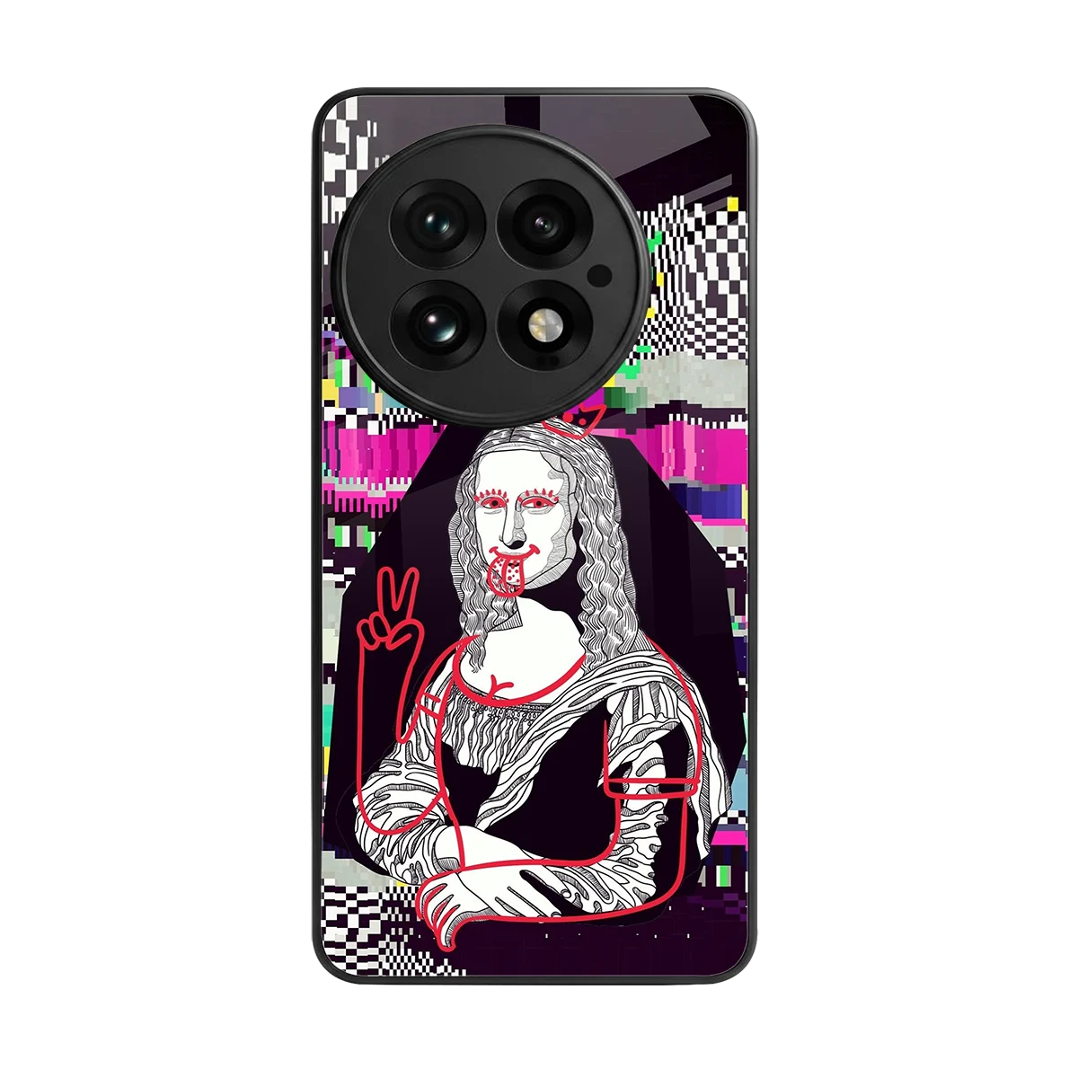 Mona Remix back phone cover | glass case for oneplus 13