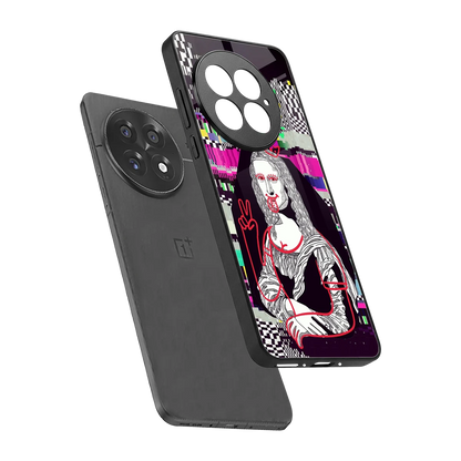 Mona Remix sleek oneplus 13 cover with tempered glass back and TPU edges