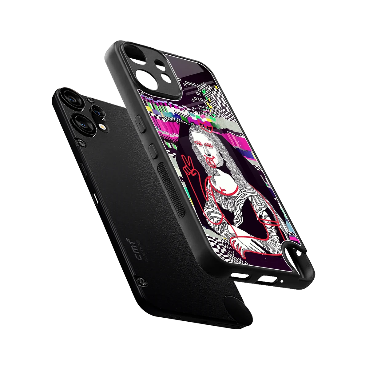 Mona Remix sleek cmf nothing phone 2 pro cover with tempered glass back and TPU edges