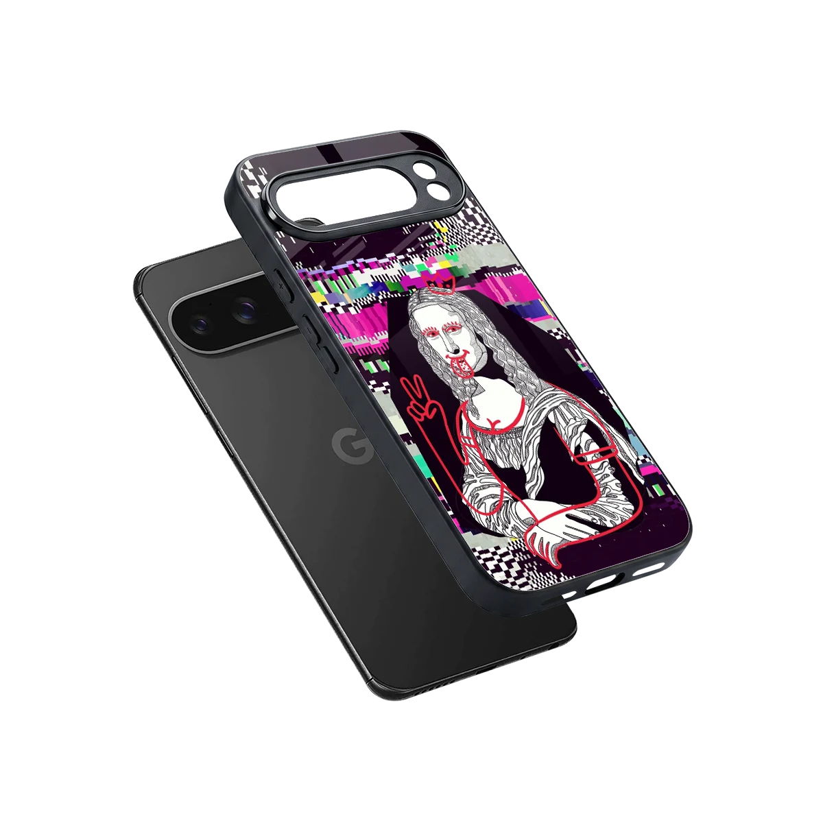 Mona Remix sleek google pixel 10 pro xl cover with tempered glass back and TPU edges