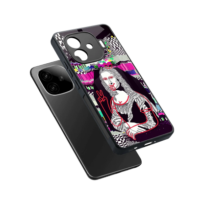Mona Remix sleek iqoo neo 10r 5g cover with tempered glass back and TPU edges