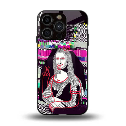 Mona Remix back phone cover | glass case for iphone 13 pro