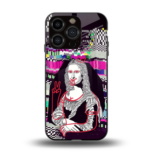 Mona Remix back phone cover | glass case for iphone 13 pro
