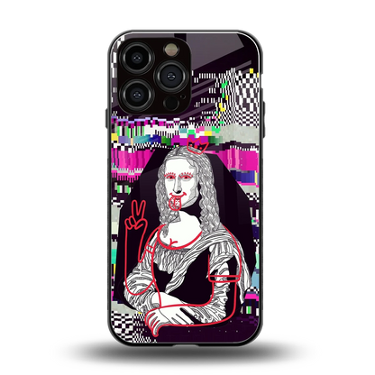 Mona Remix back phone cover | glass case for iphone 15 pro max