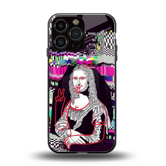 Mona Remix back phone cover | glass case for iphone 15 pro max