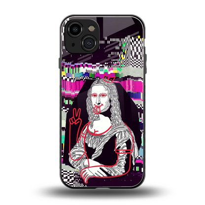 Mona Remix back phone cover | glass case for iphone 15