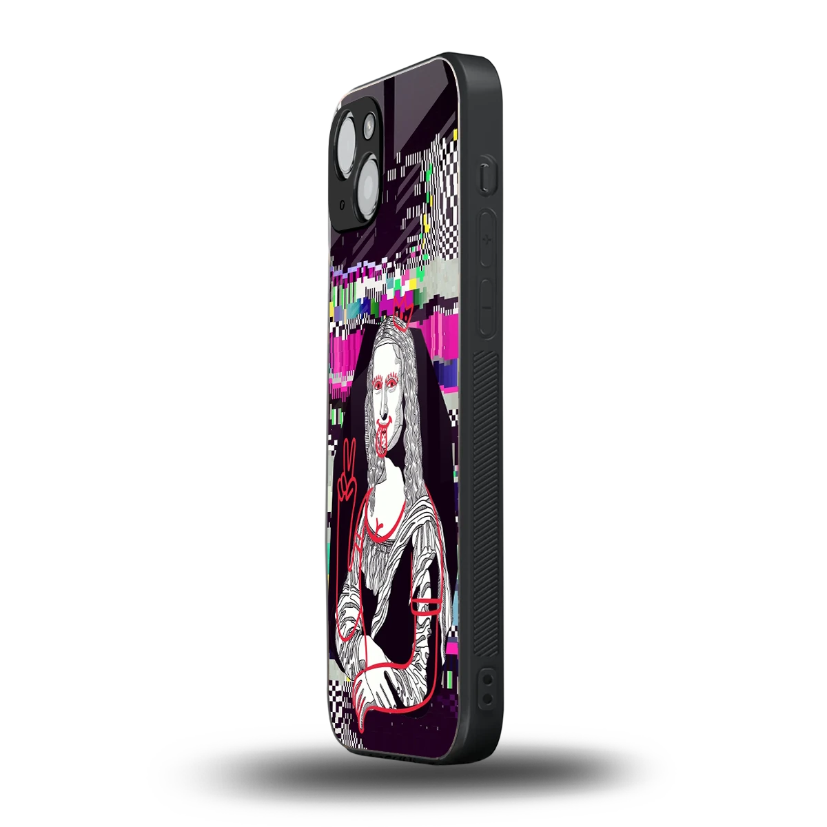 Mona Remix iphone 15 mobile cover | shockproof glass phone case