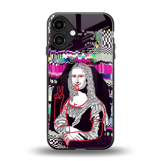 Mona Remix back phone cover | glass case for iphone 16 plus