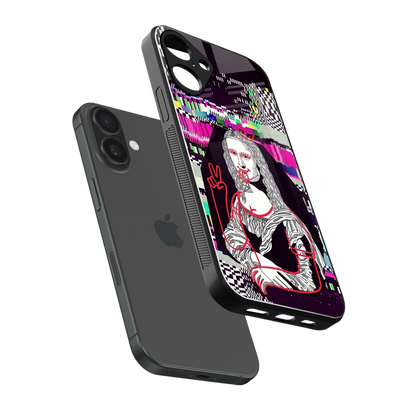Mona Remix sleek iphone 16 plus cover with tempered glass back and TPU edges