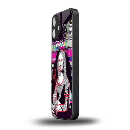 Mona Remix iphone 16 plus mobile cover | shockproof glass phone case