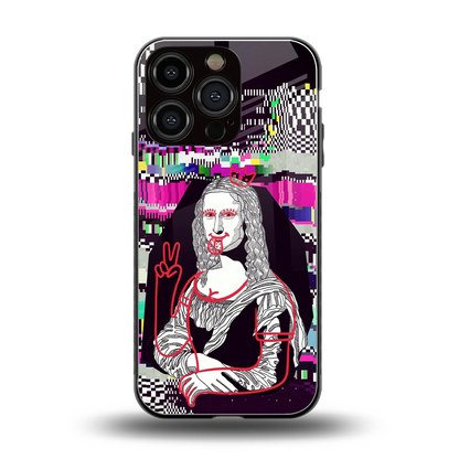 Mona Remix back phone cover | glass case for iphone 16 pro