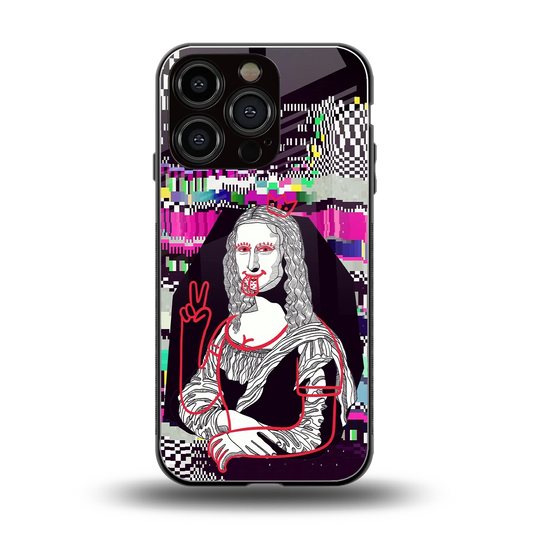 Mona Remix back phone cover | glass case for iphone 16 pro
