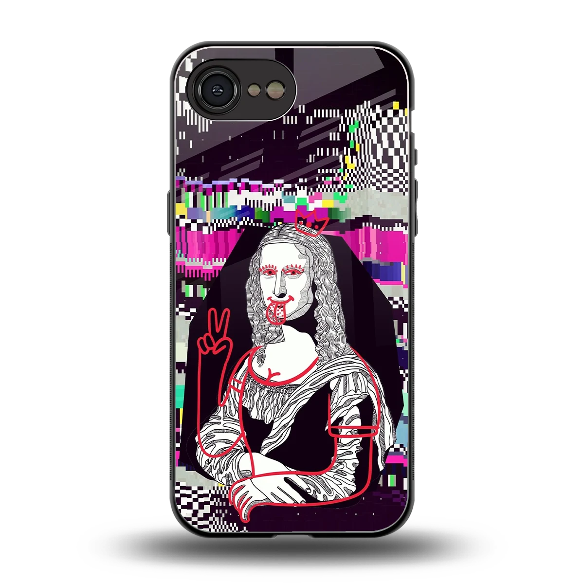 Mona Remix back phone cover | glass case for iphone 16e