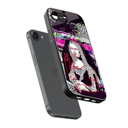 Mona Remix sleek iphone 16e cover with tempered glass back and TPU edges