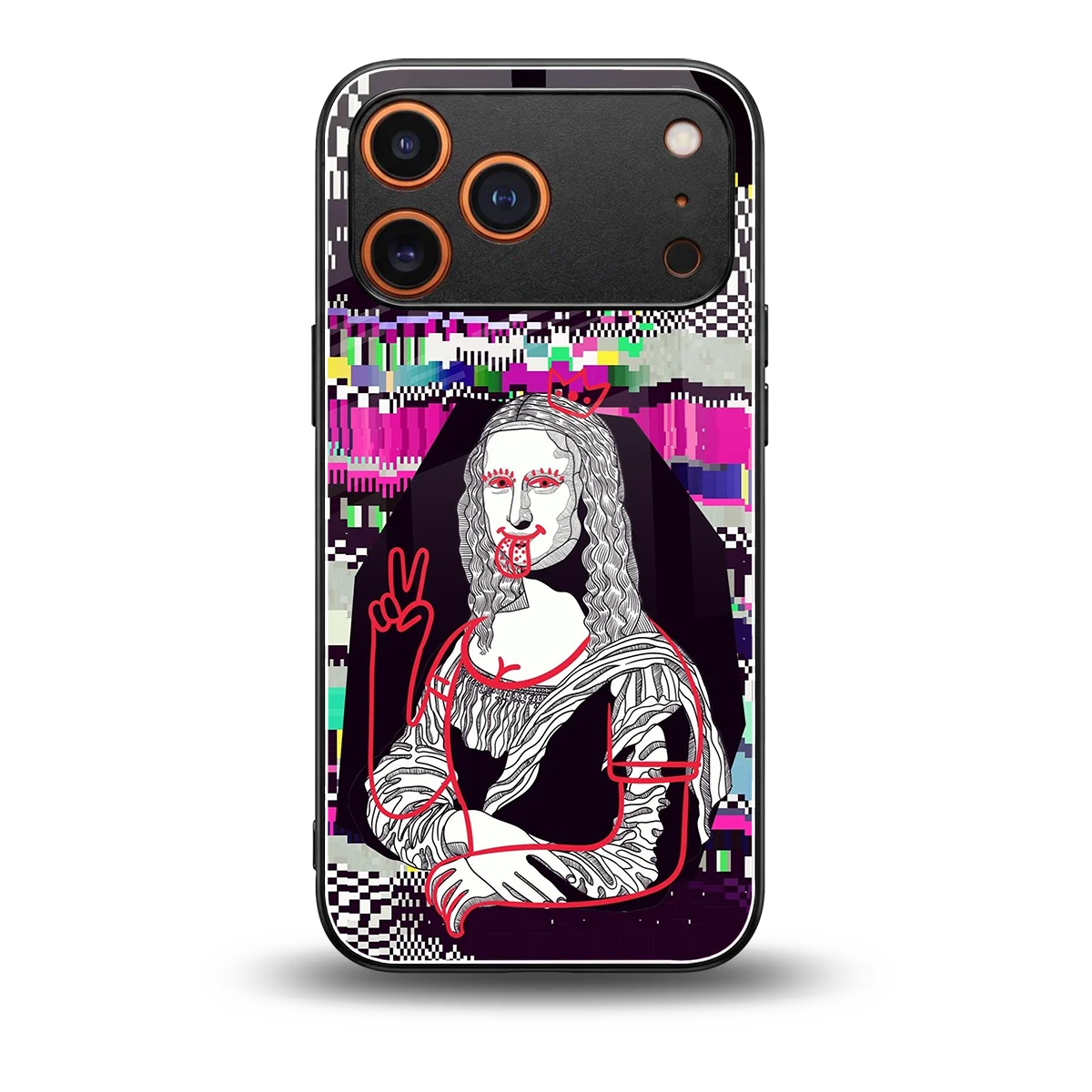 Mona Remix back phone cover | glass case for iphone 17 pro