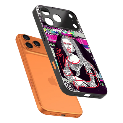 Mona Remix sleek iphone 17 pro cover with tempered glass back and TPU edges