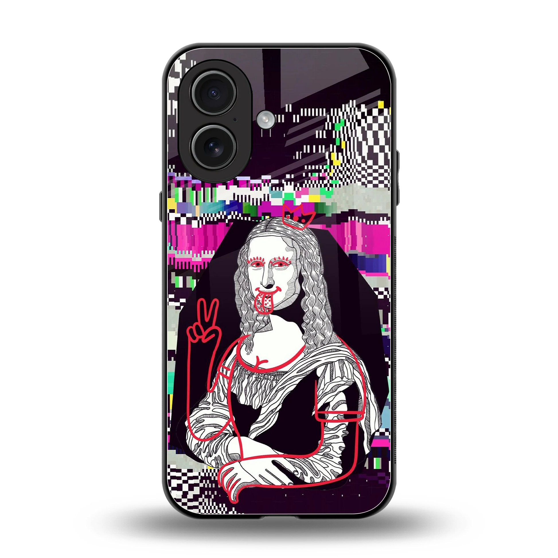 Mona Remix back phone cover | glass case for iphone 17