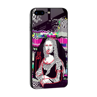 Mona Remix sleek iphone 8 plus cover with tempered glass back and TPU edges