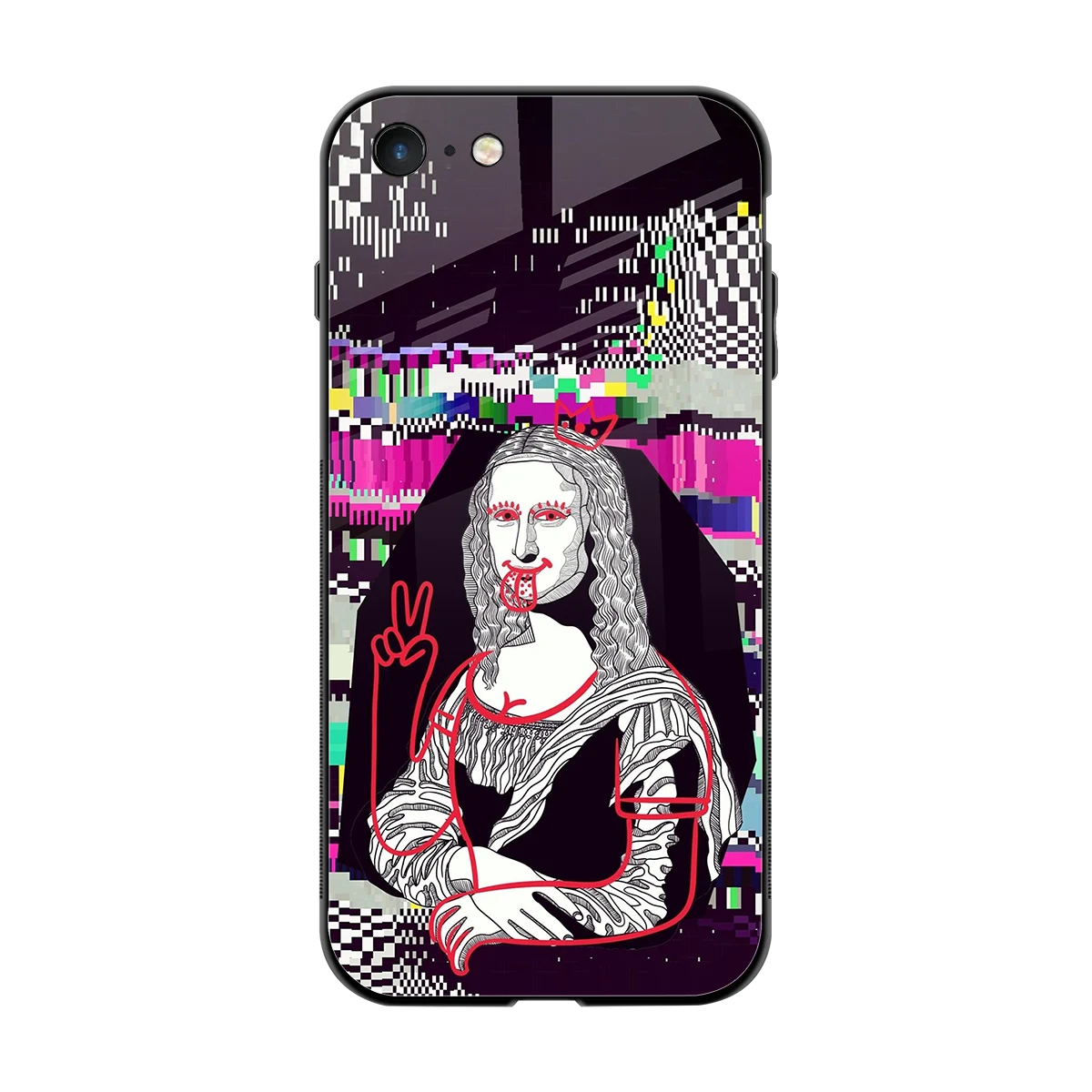 Mona Remix back phone cover | glass case for iphone 7