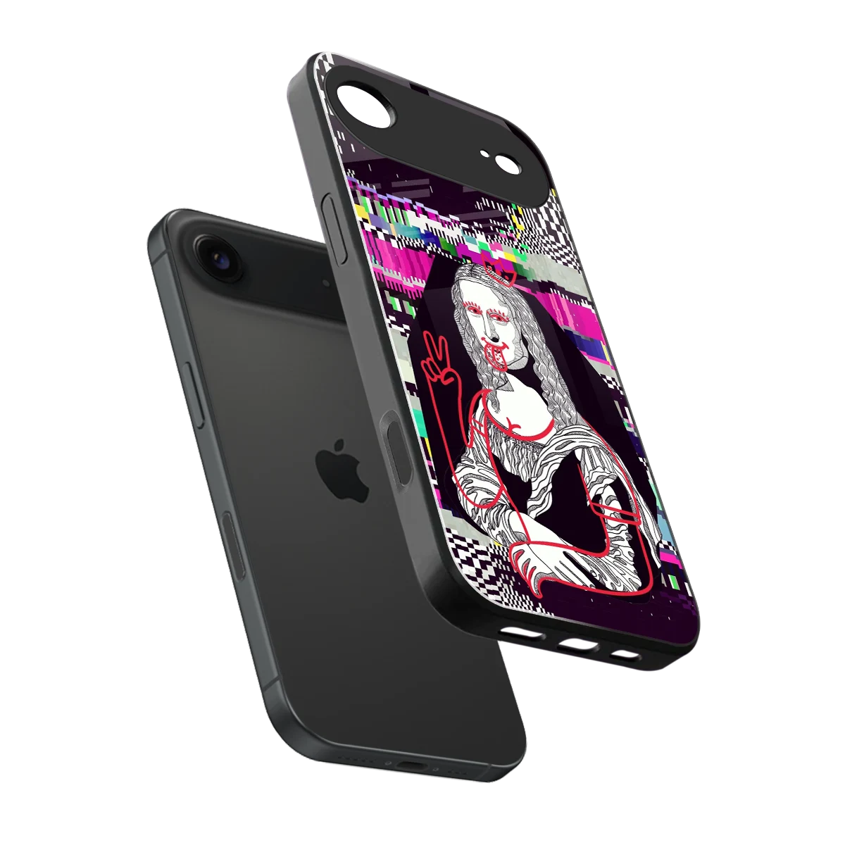 Mona Remix sleek iphone air cover with tempered glass back and TPU edges