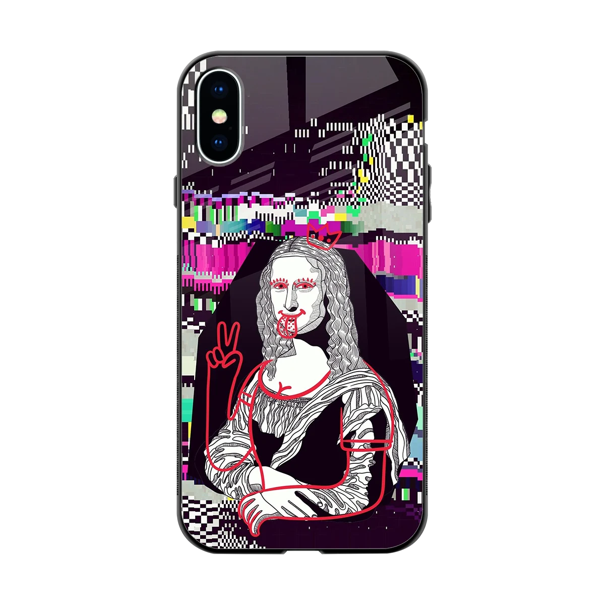 Mona Remix back phone cover | glass case for iphone x