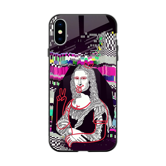 Mona Remix back phone cover | glass case for iphone xs