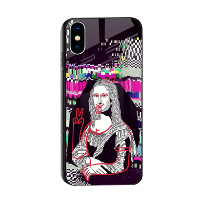 Mona Remix sleek iphone x cover with tempered glass back and TPU edges
