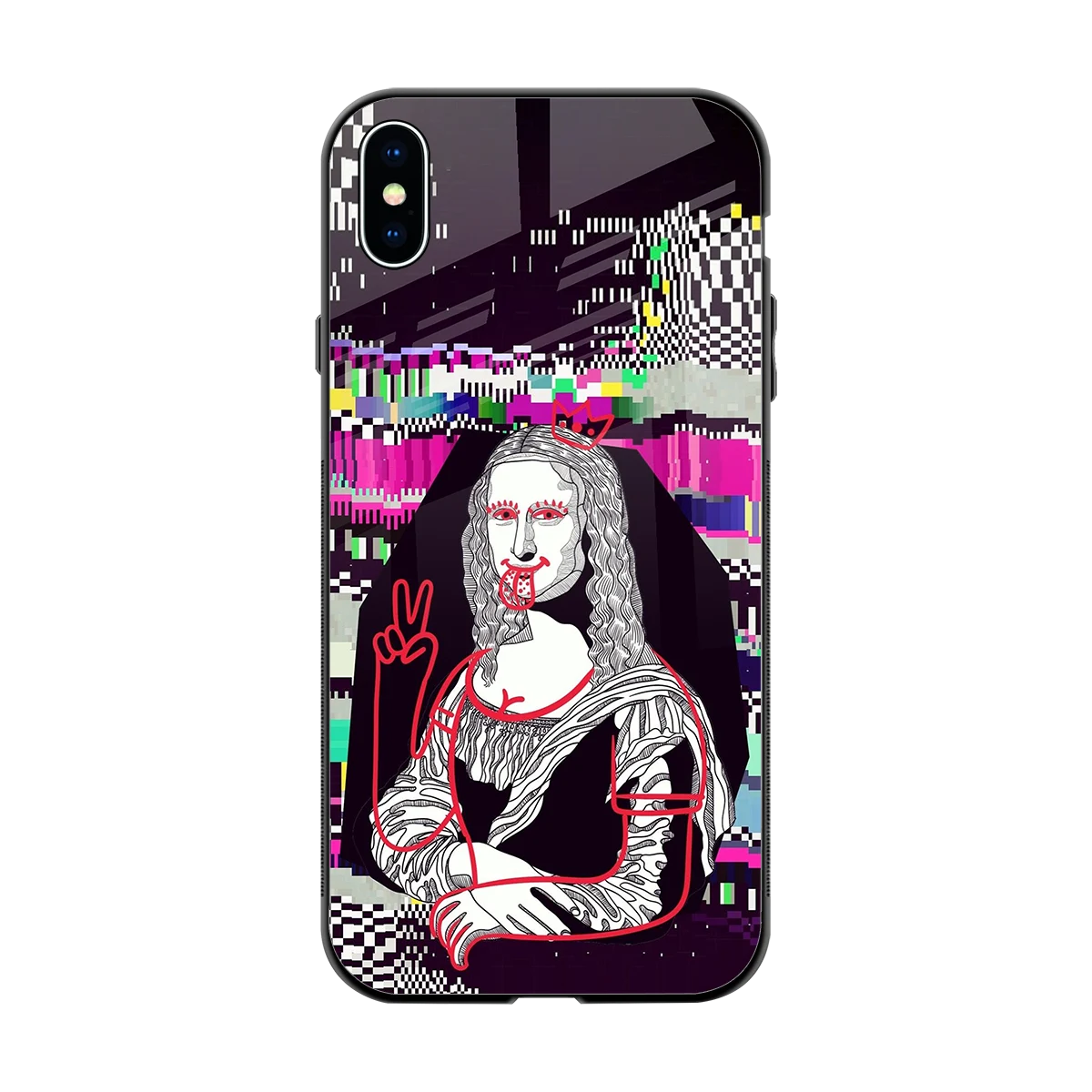Mona Remix back phone cover | glass case for iphone xs max